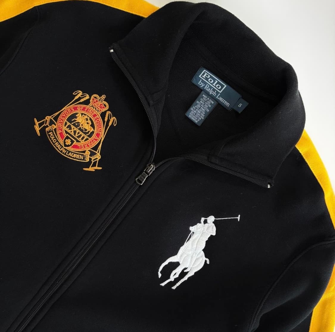 POLO 폴로 랄프로렌 빅포니 자수 블랙 코튼 집업 상품이미지2