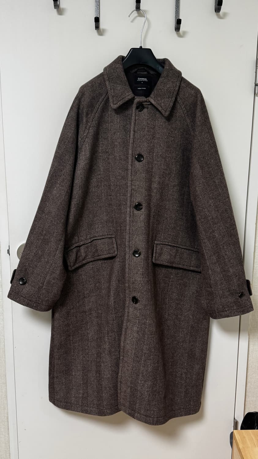 Covernat 헤링본 롱코트 XL(남자) 상품이미지1