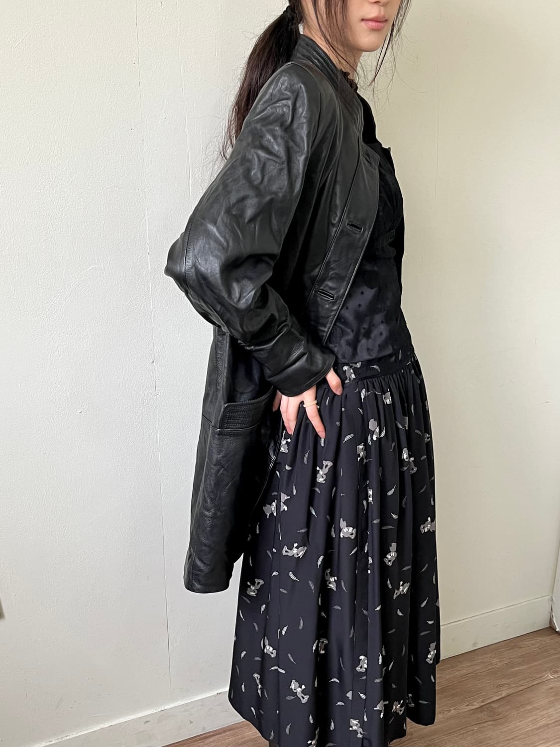 astoria 차이나 넥 레더 자켓 상품이미지4