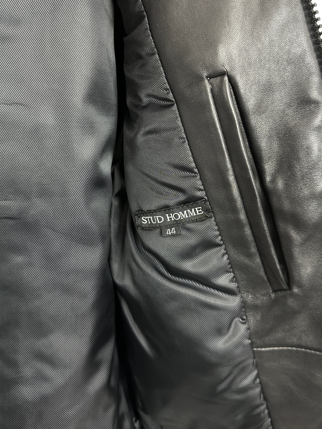 Stud Homme Lambskin Leather Jacket 상품이미지5