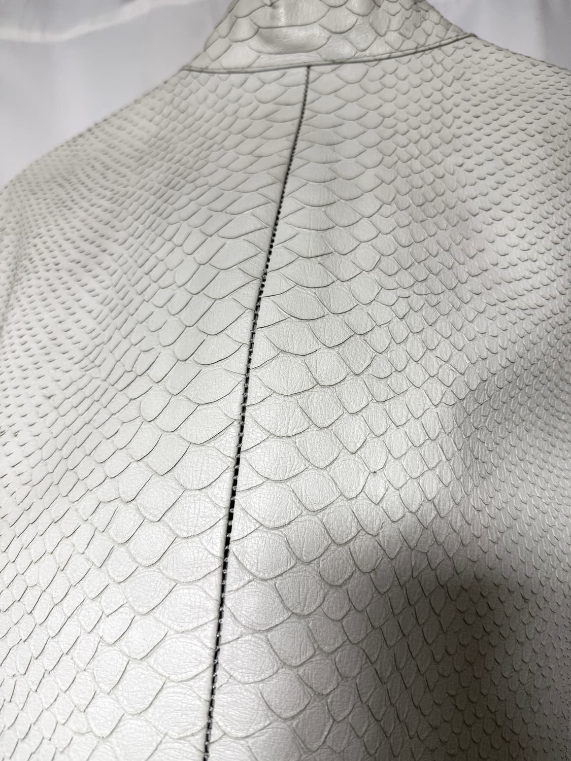 아르마니 2way 파이톤 카우하이드 스티치 라이더자켓 상품이미지10