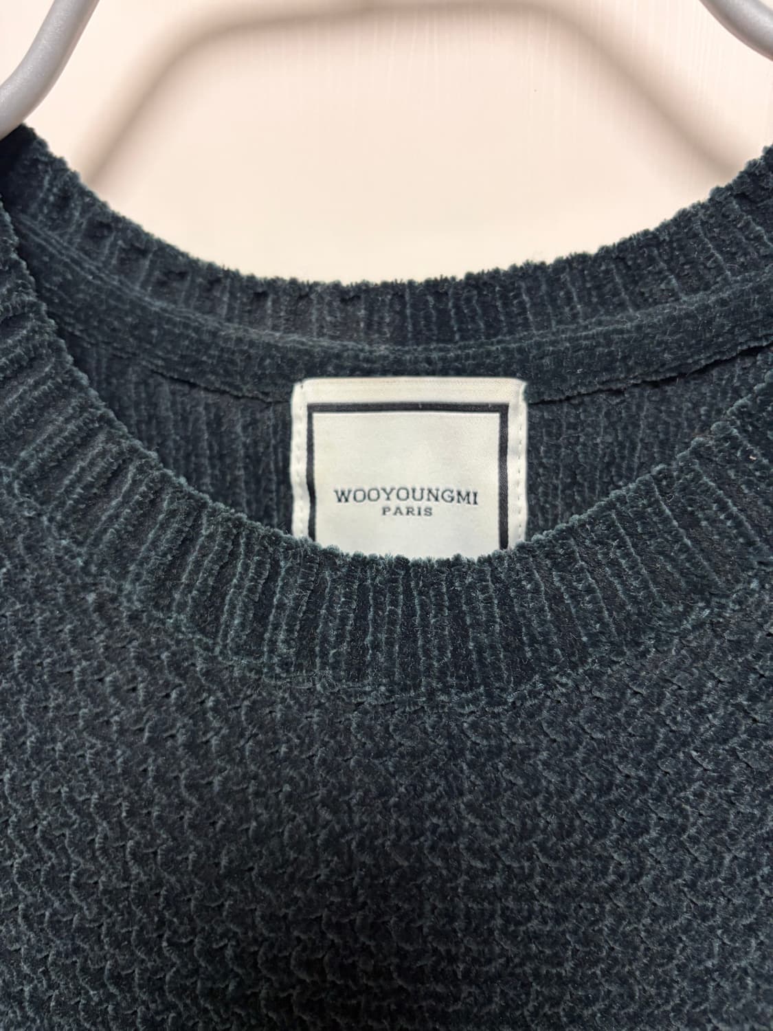 우영미 16fw 벨벳절개니트 46size 상품이미지3