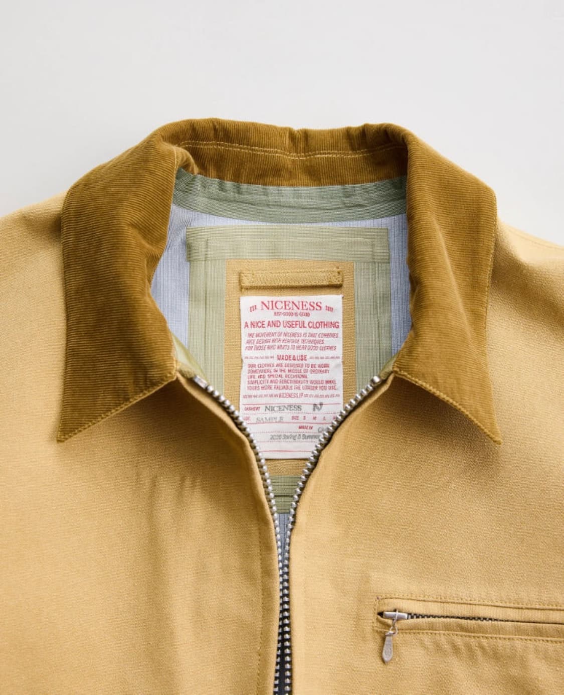 [M] 나이스네스 26ss 버든 burden 워크 자켓 카키 베이지 상품이미지3