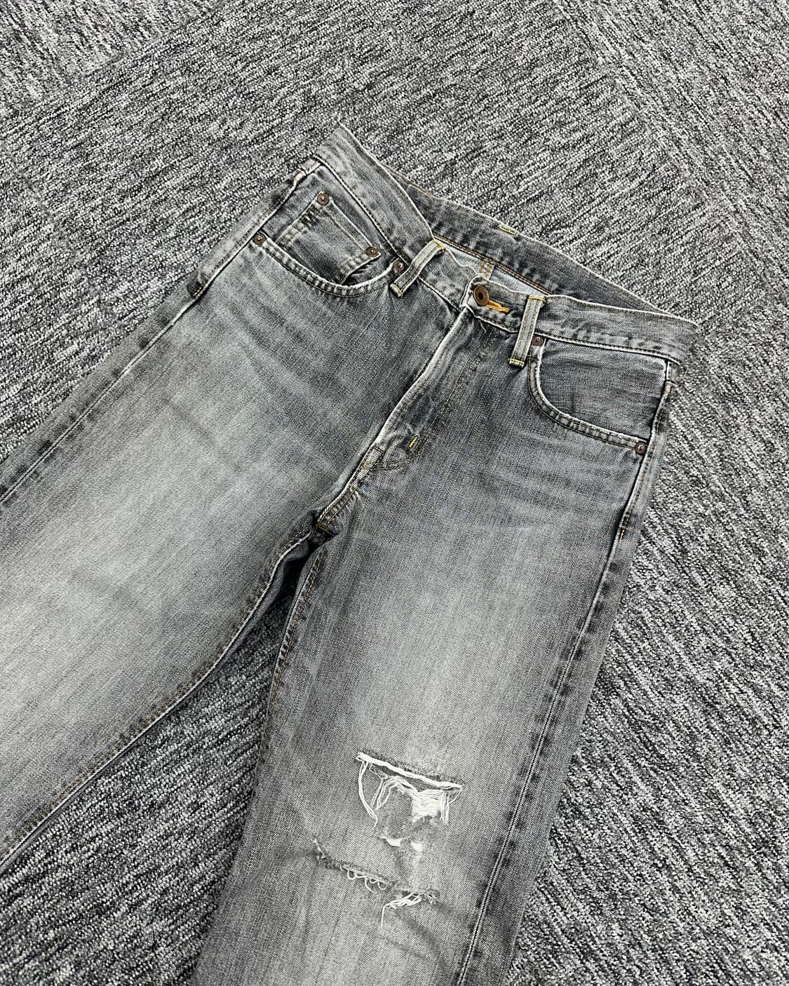 (허단37)에드윈 505ZX 그레이 데님-M1381 상품이미지3