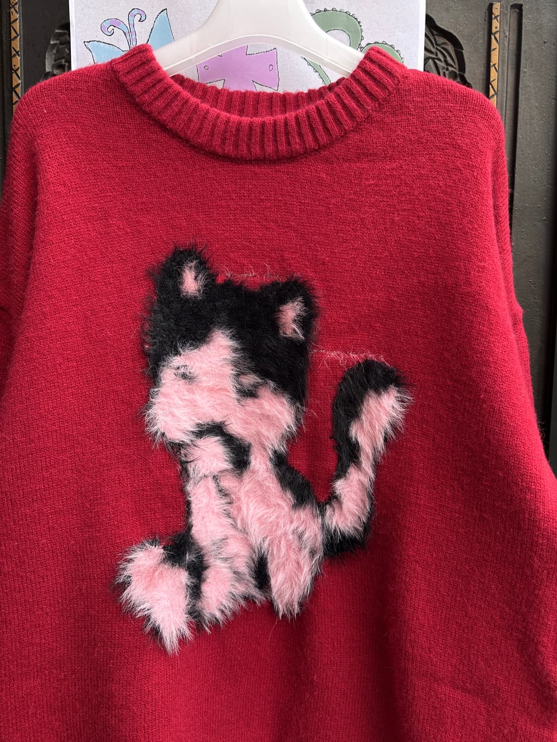 고양이 모헤어 니트 상품이미지2