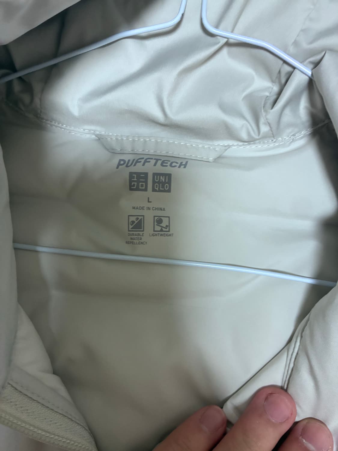 유니클로 퍼프테크 파카 L (새상품) 상품이미지4
