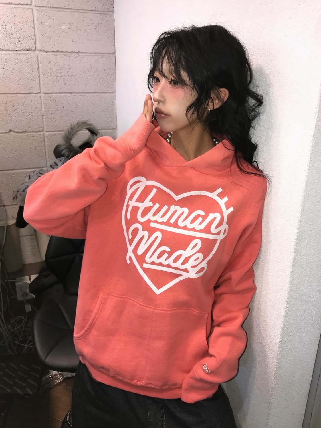 Human Made Tsuriami Hoodie - Pink 상품이미지1