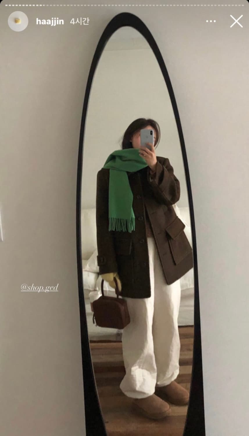 Ged 게드 boucle half coat 부클 하프 코트 상품이미지1