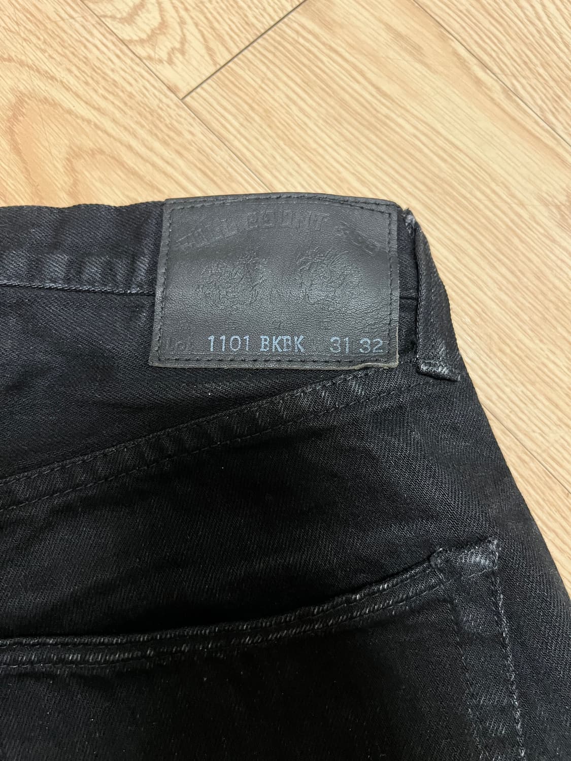 풀카운트 1101 bkbk 모드맨 별주 블랙블랙 흑청데님 31x32 상품이미지3