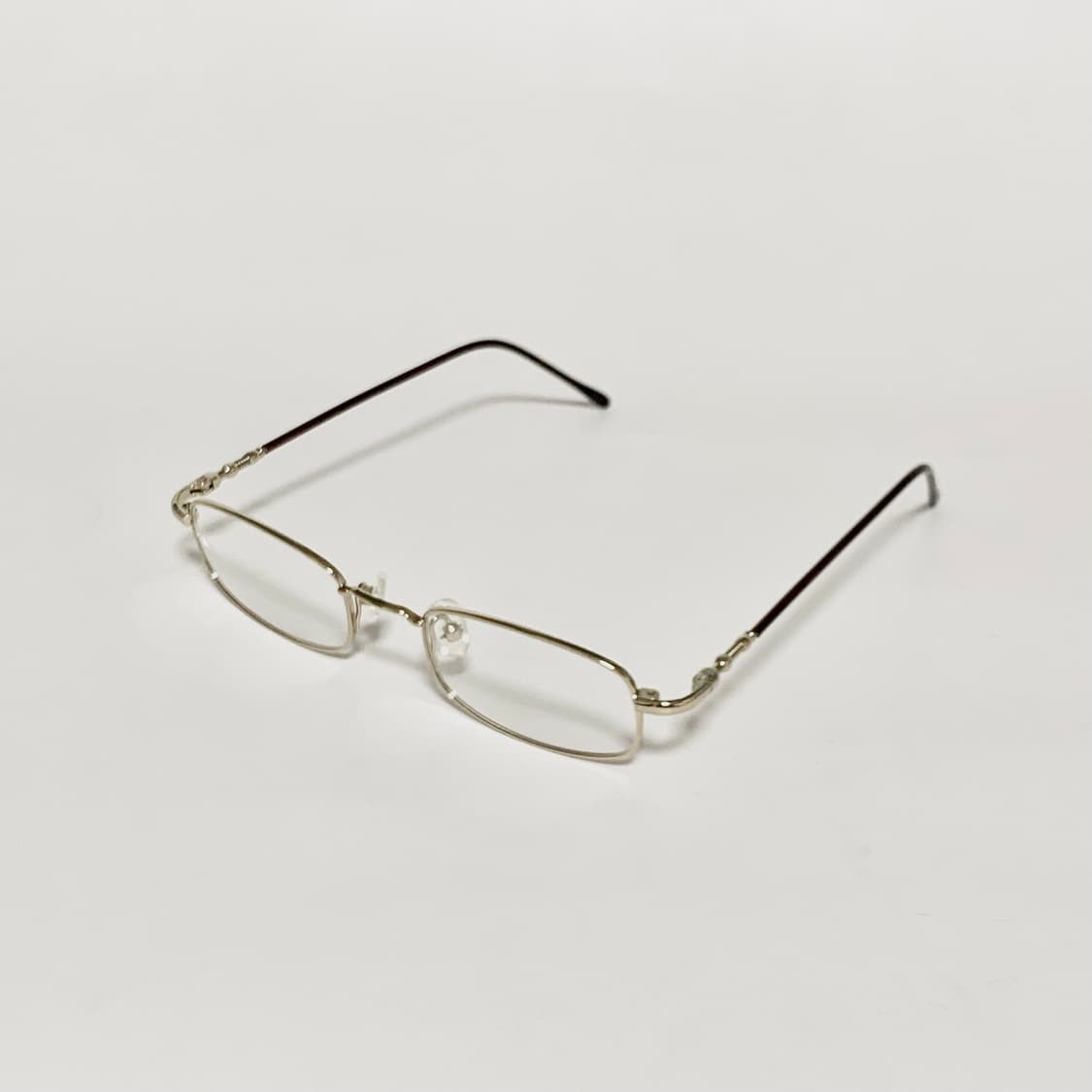992 데드스탁 빈티지 안경테 슬림 풀메탈 골드 직사각형 남녀공용 픽키 상품이미지3