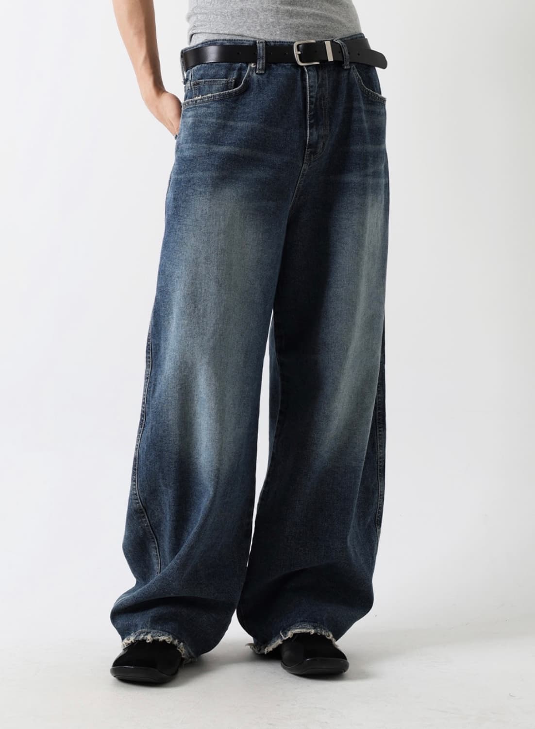 Infinity washing denim pants (blue) 상품이미지2