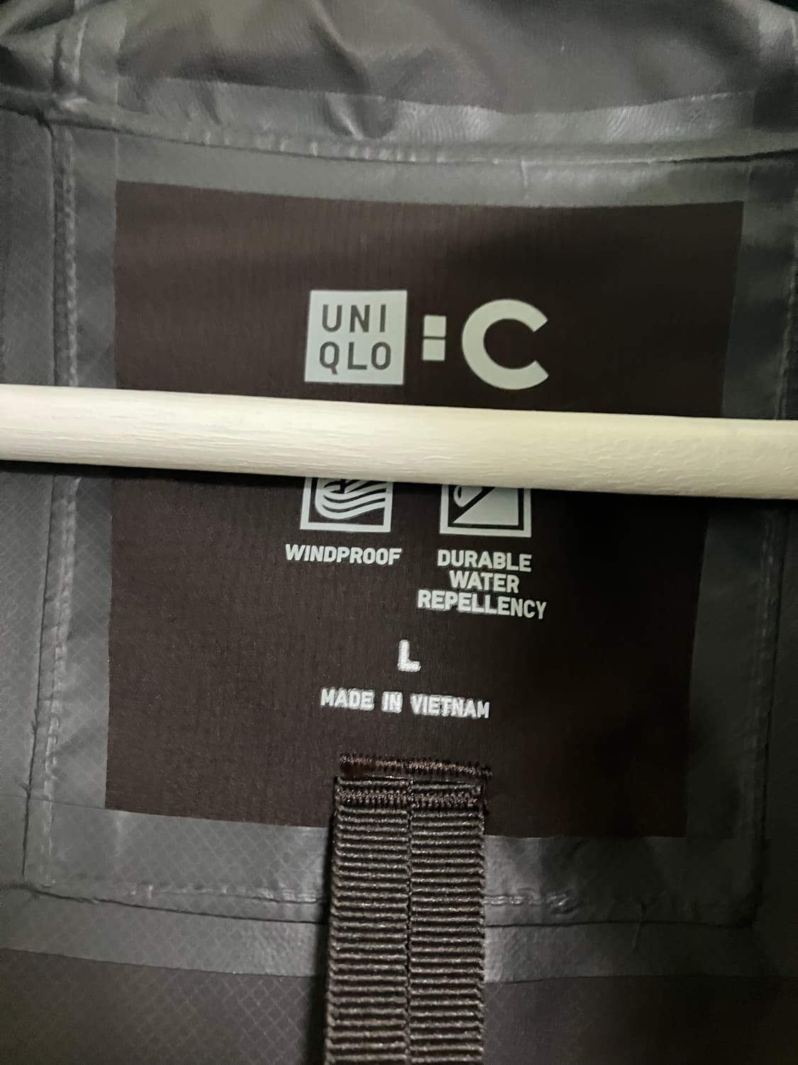 유니클로C 블록테크 파카 와인색 L사이즈 상품이미지2