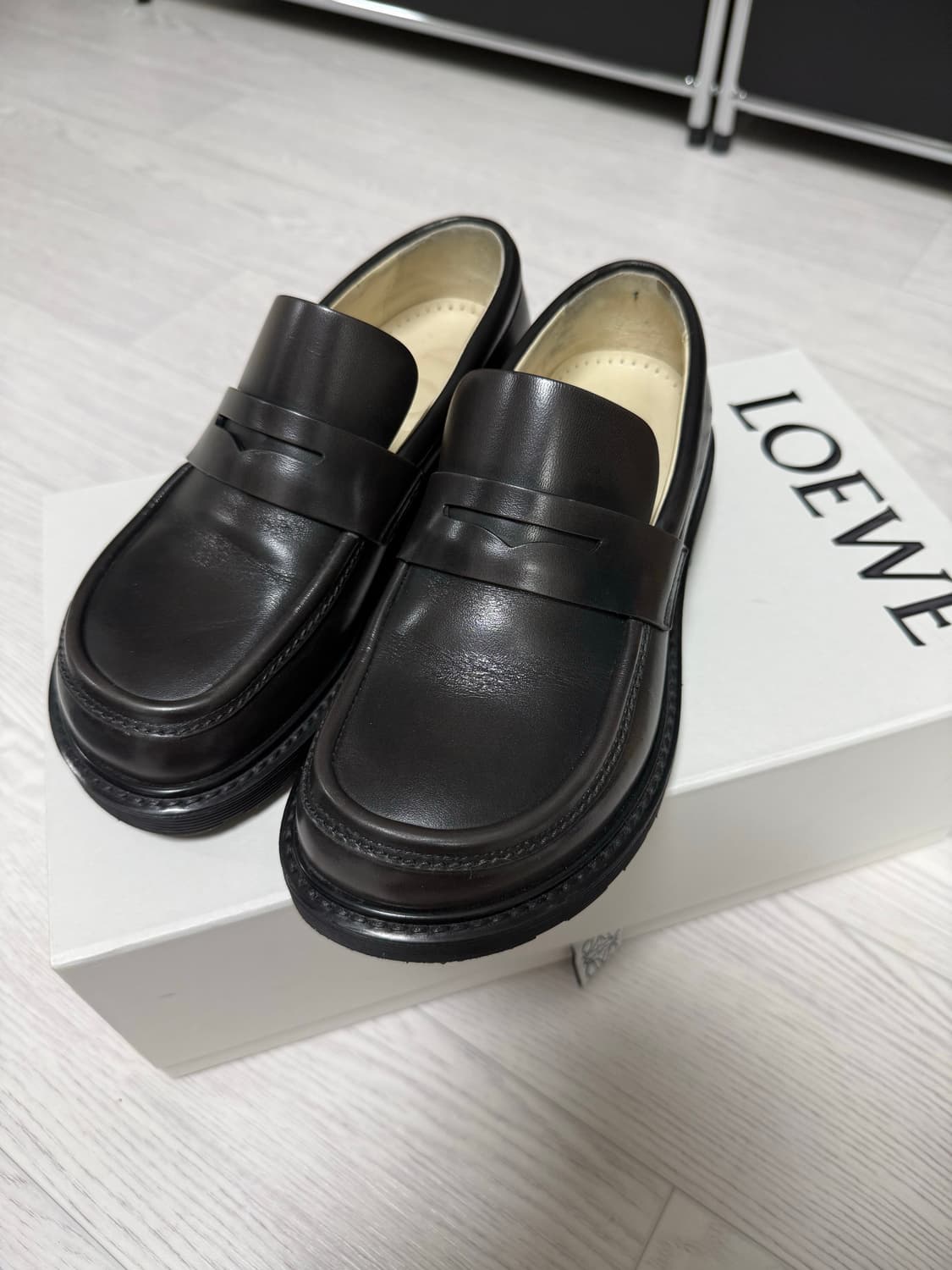 (LOEWE) 로에베 블레이즈 브라운 플랫폼 로퍼 35 상품이미지1