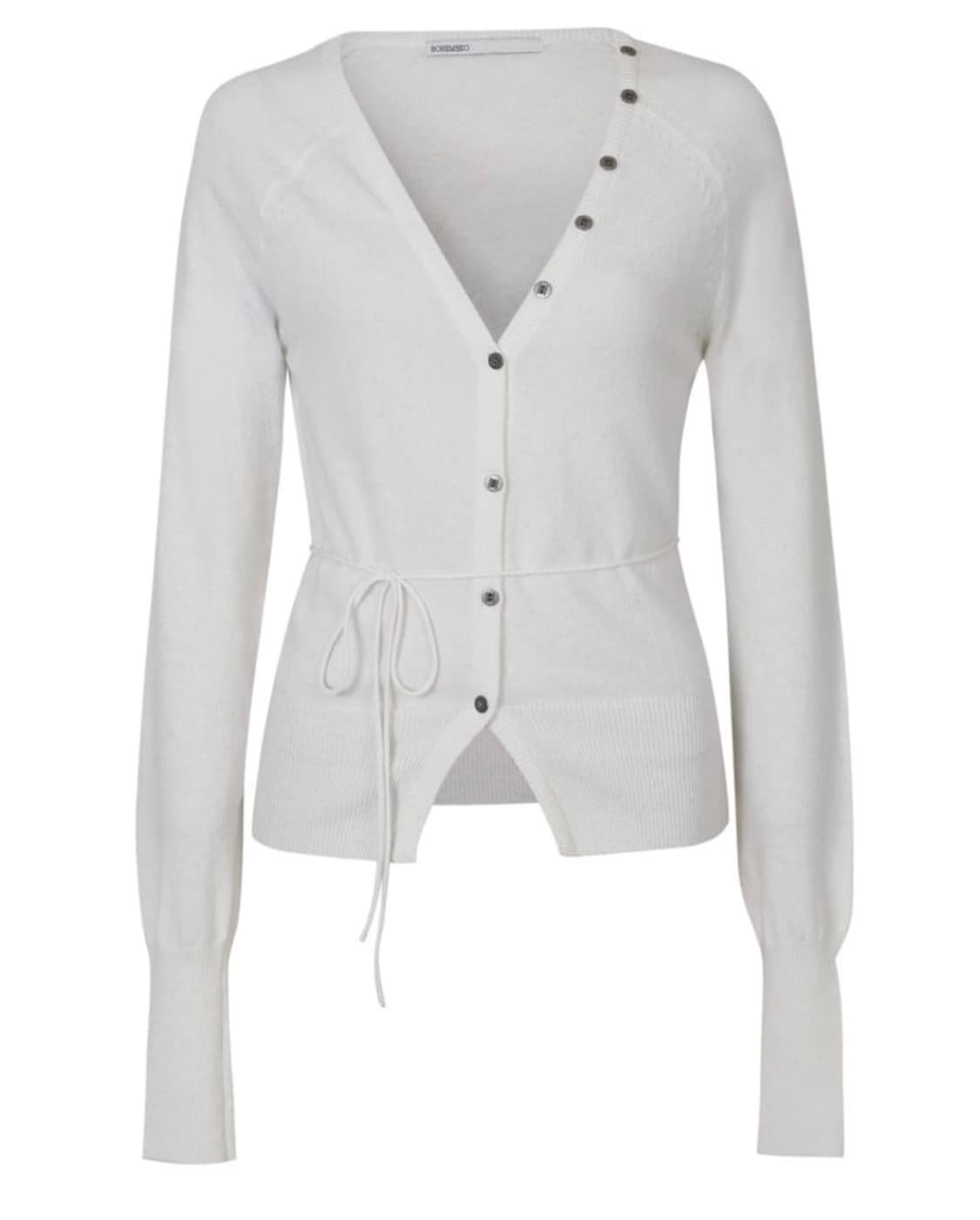 보헤미안서울 버튼 브이넥 니트 가디건 아이보리  상품이미지1