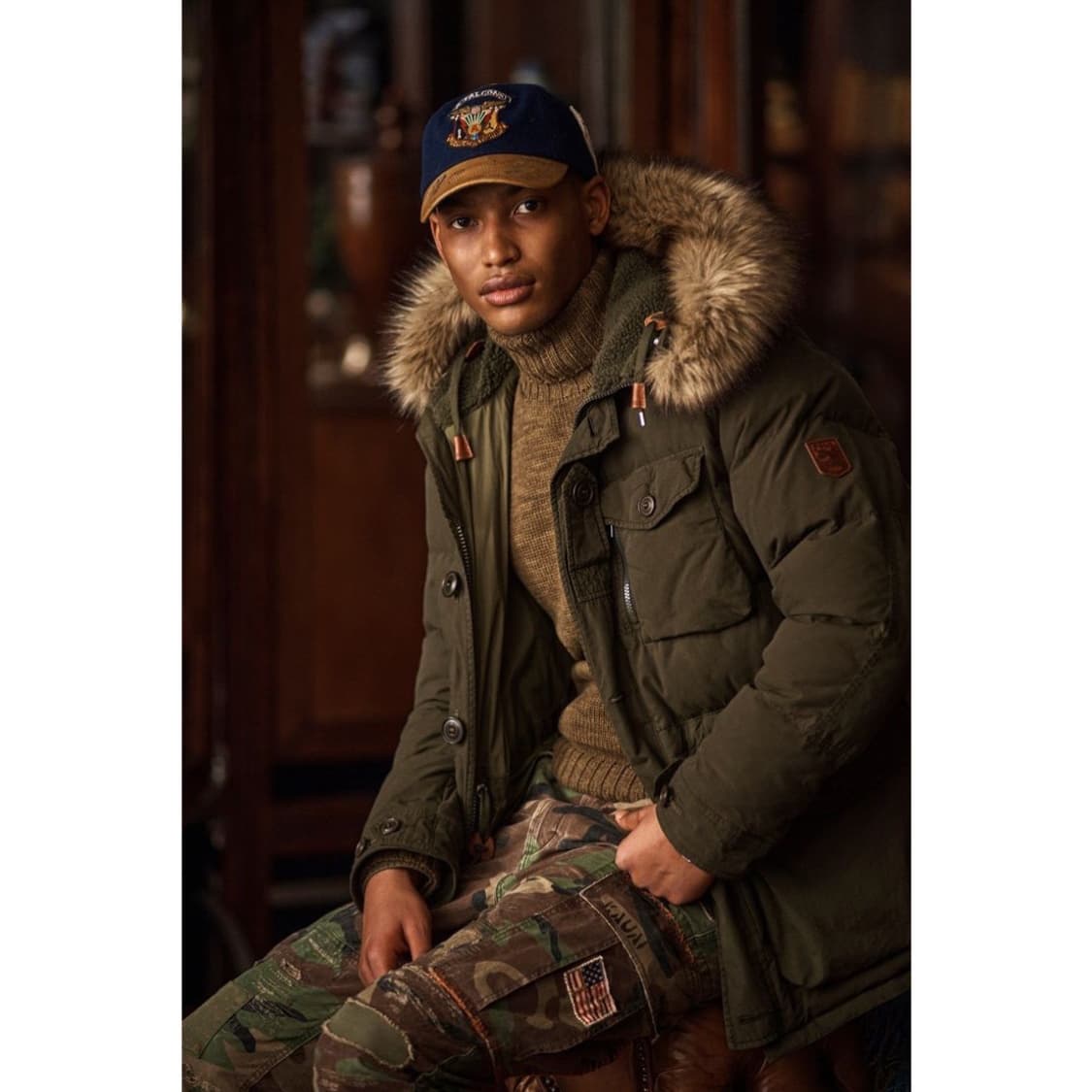 폴로 랄프로렌 포 퍼 트림 덕다운 패딩 파카 상품이미지2