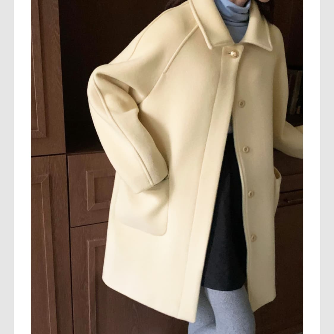 메리온(MERRYON) 몬트 하프코트 프리사이즈 상품이미지1