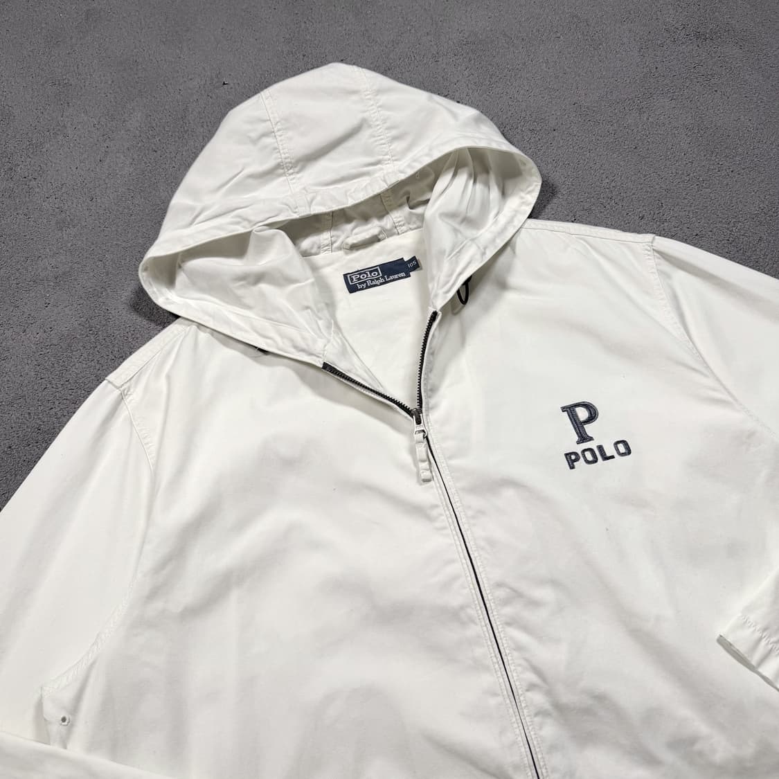 90's 폴로 코튼 후드 집업 자켓 상품이미지1