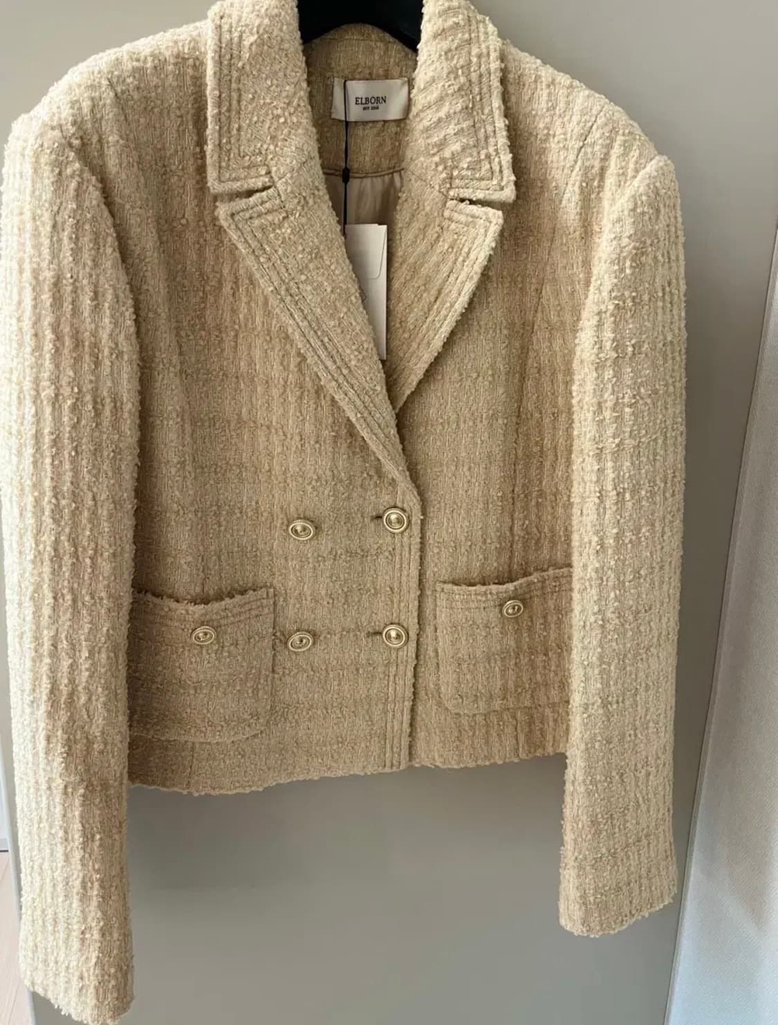 [엘보른] gina 더블 트위드자켓 상품이미지2