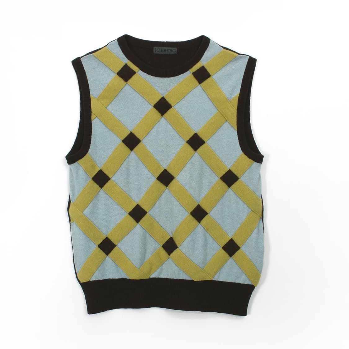 아이스버그 앙고라 울 니트 베스트 상품이미지1