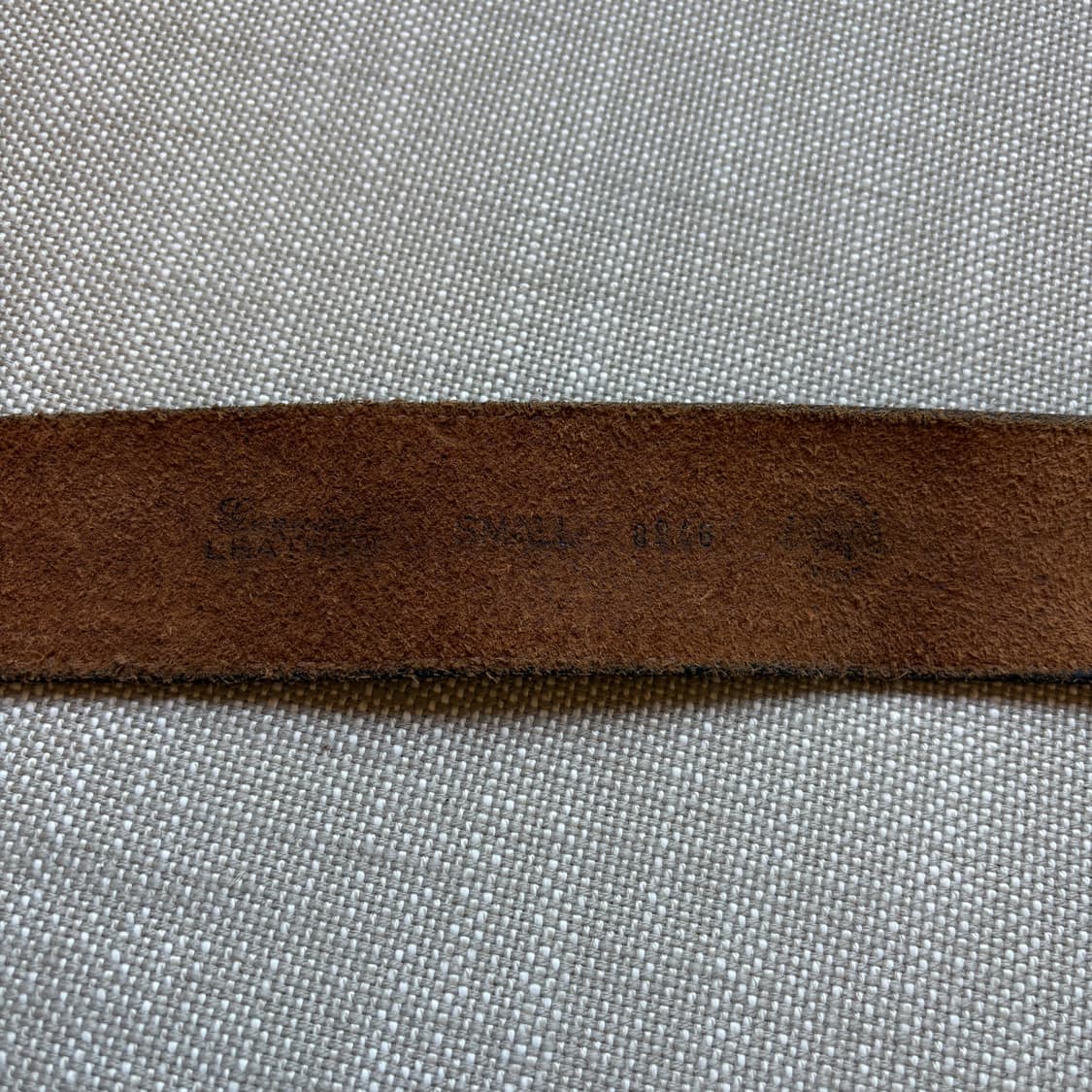 [27] 80s USA 위스키 브라운 레더 솔리드 브라스 벨트 상품이미지9