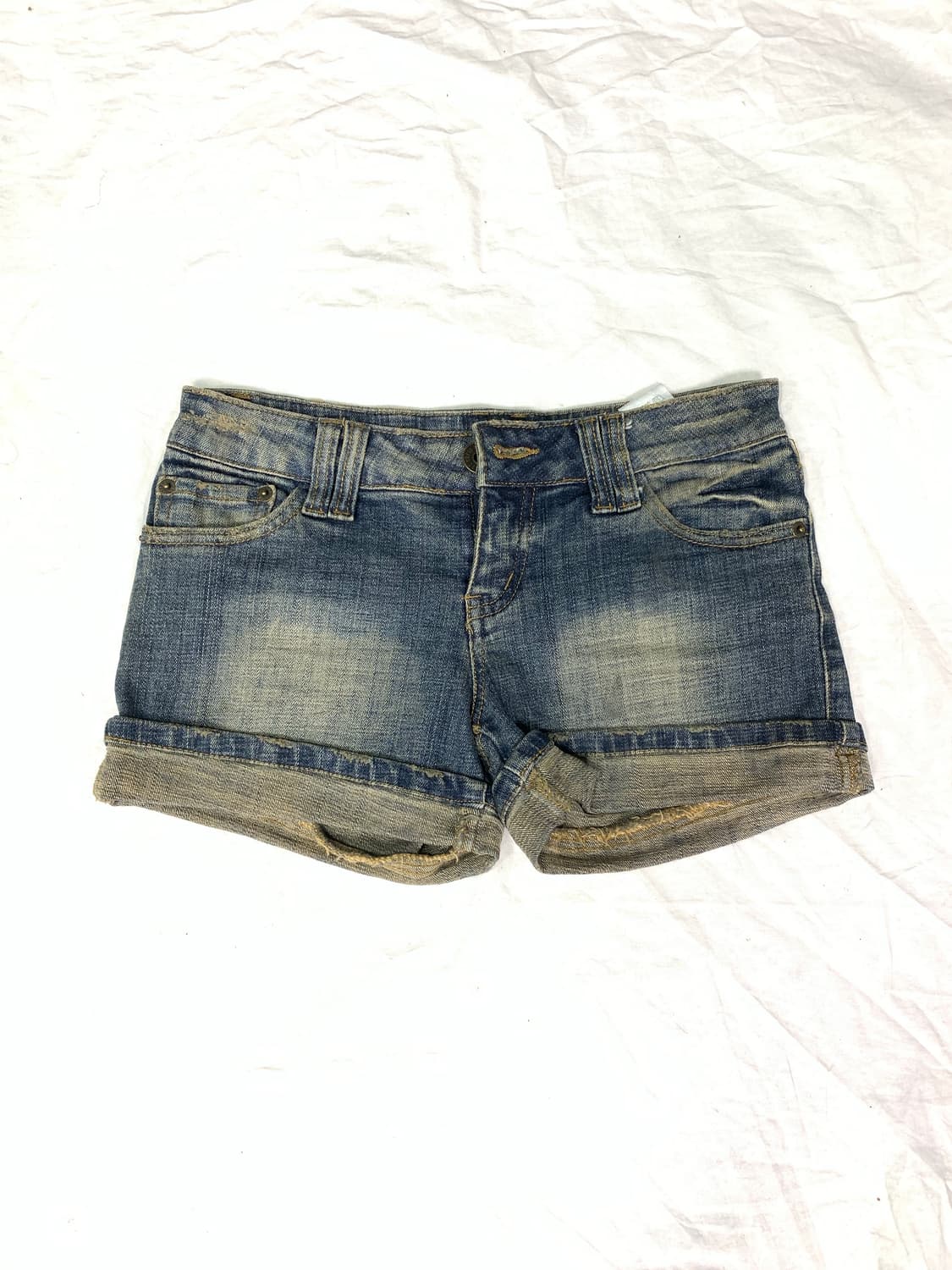 Washed denim short pants  상품이미지2
