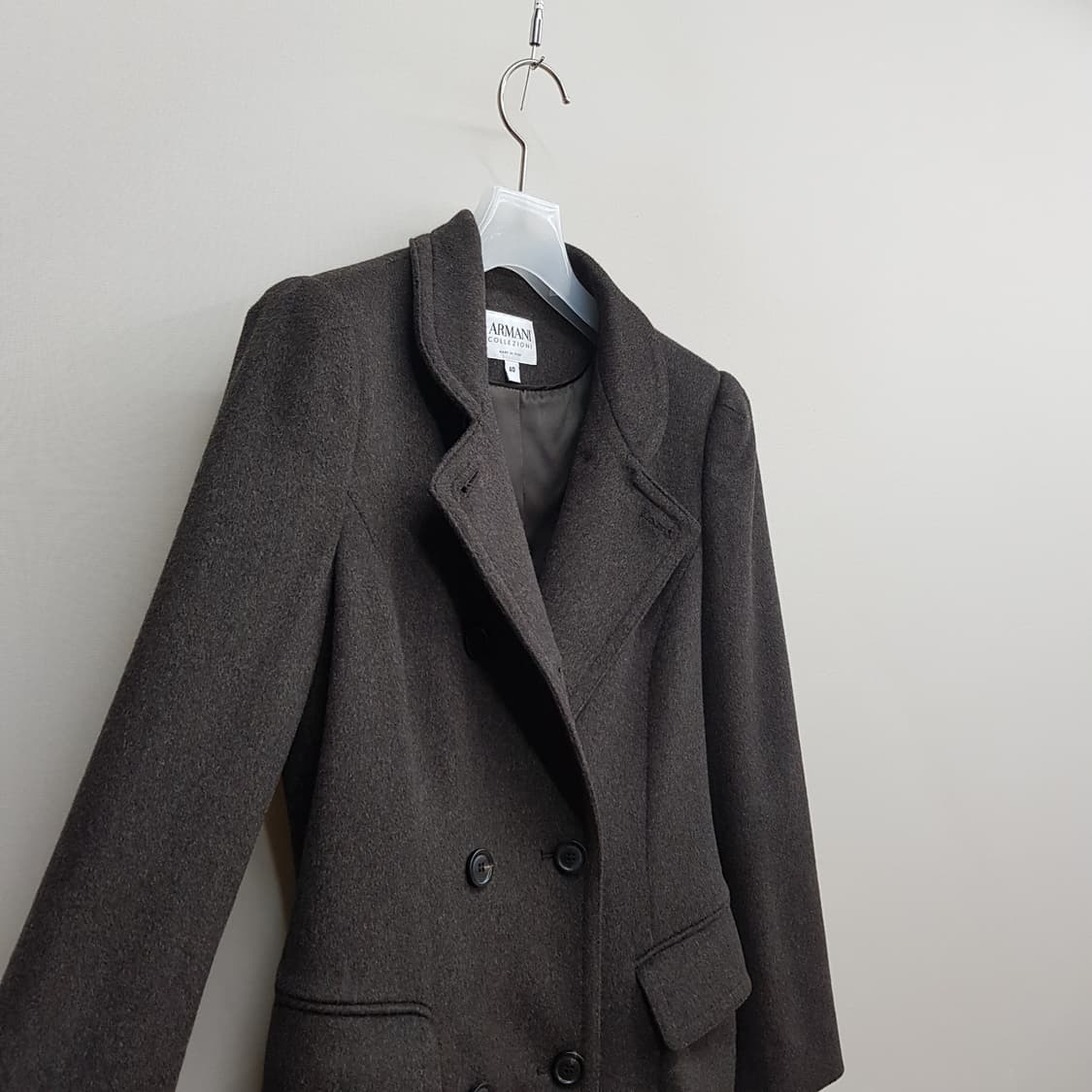아르마니 꼴레지오니 이탈리아 울 더블 롱코트 40사이즈 상품이미지4