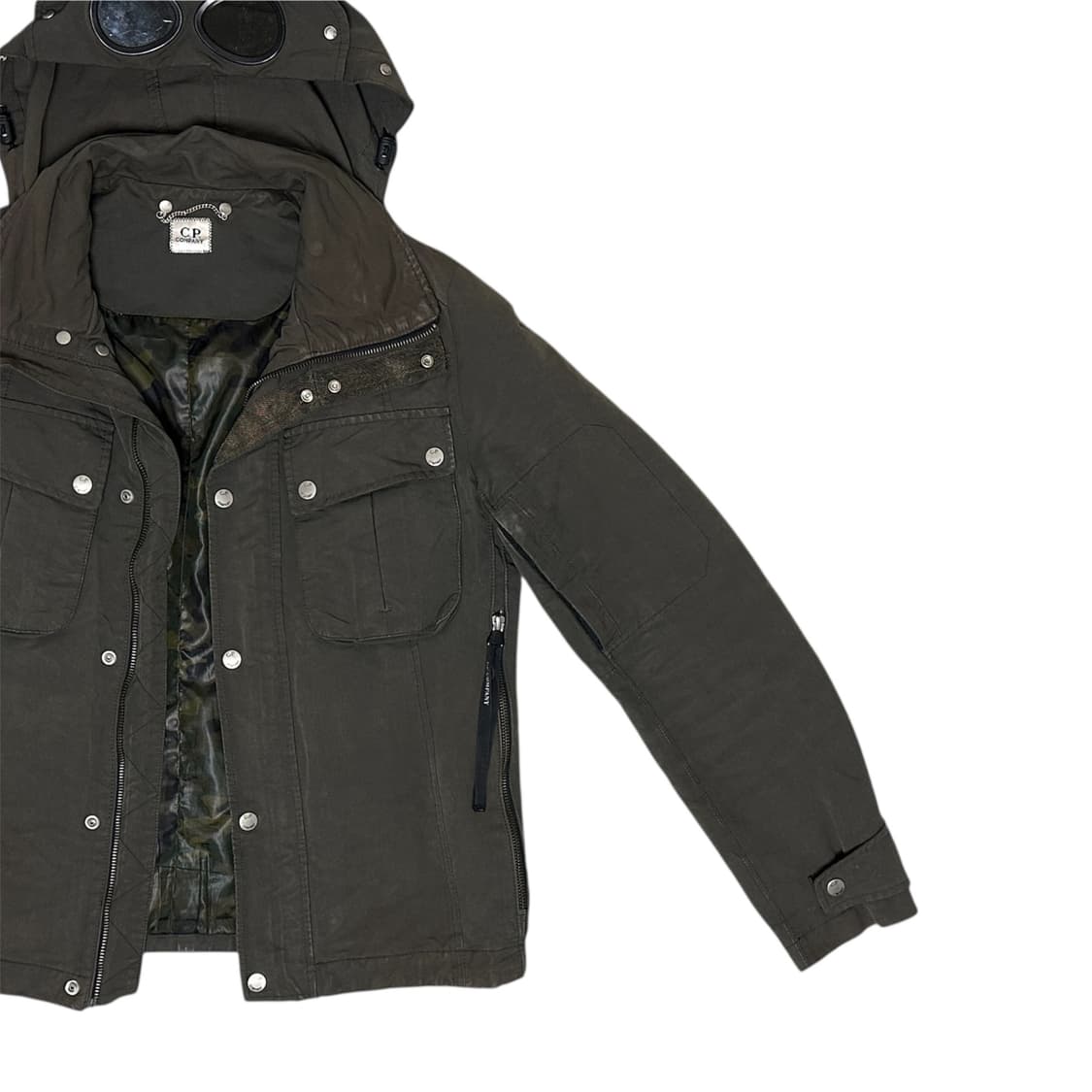 00s C.P. Company Goggle Jacket Khaki 상품이미지7