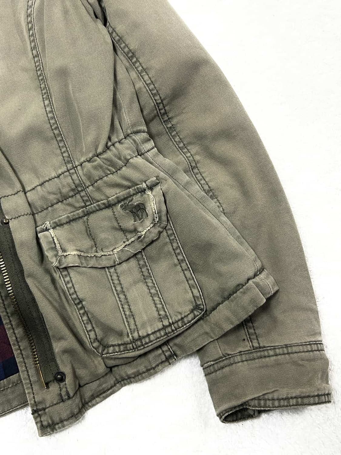 아베크롬비 순록 카키 투웨이 자켓 상품이미지7