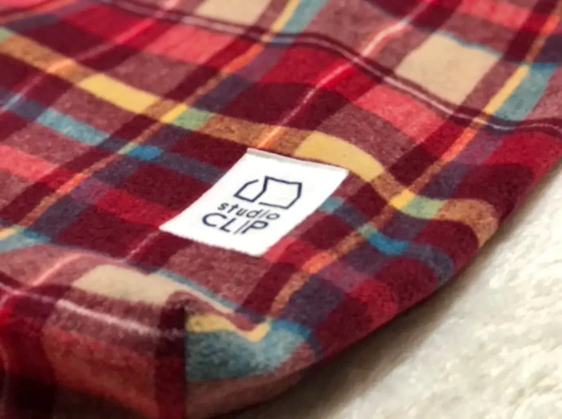 studio CLIP 플란넬 체크 토트백 상품이미지5