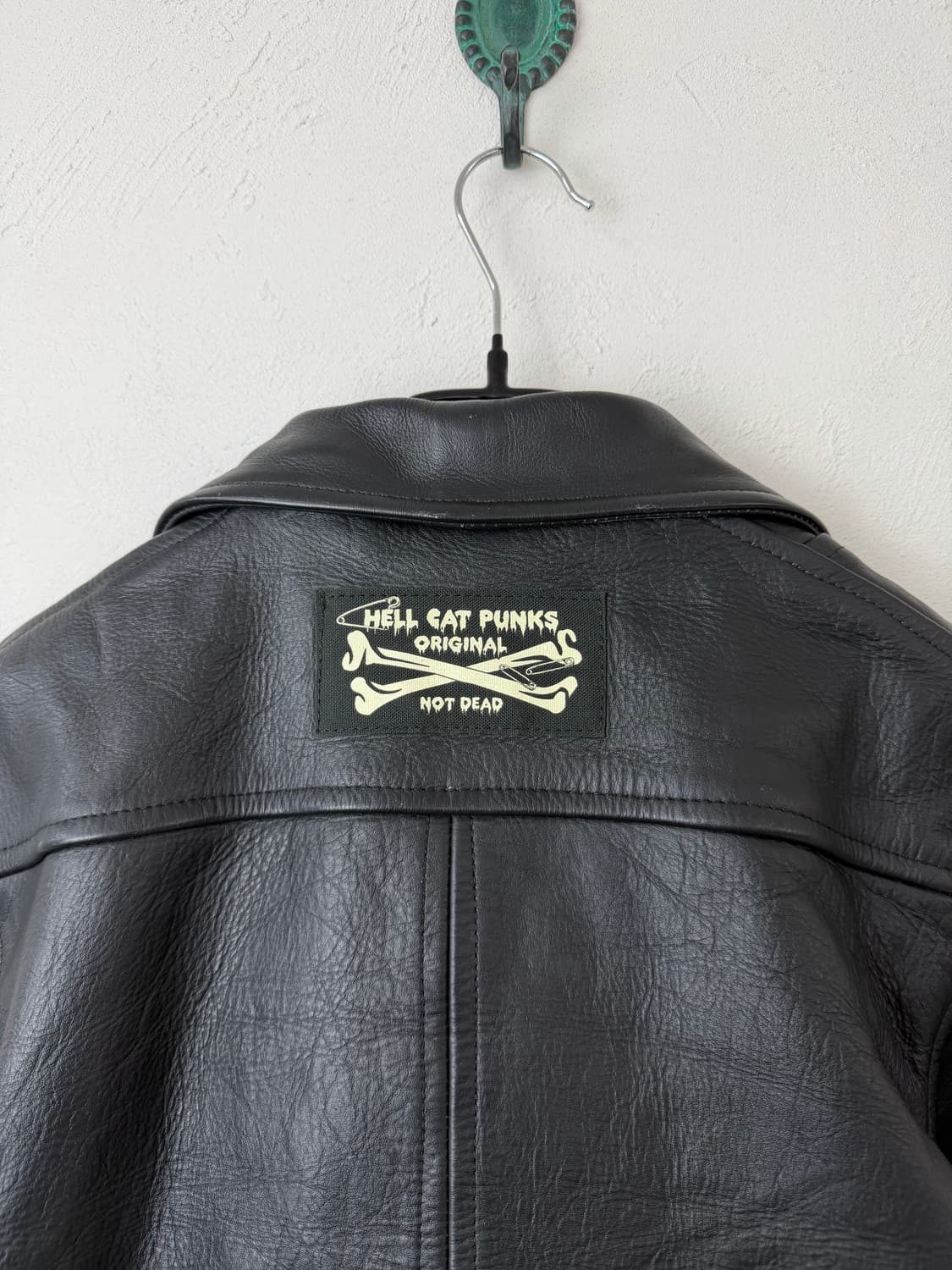 HELL CAT PUNKS 카우 레더 라이더 자켓 상품이미지7