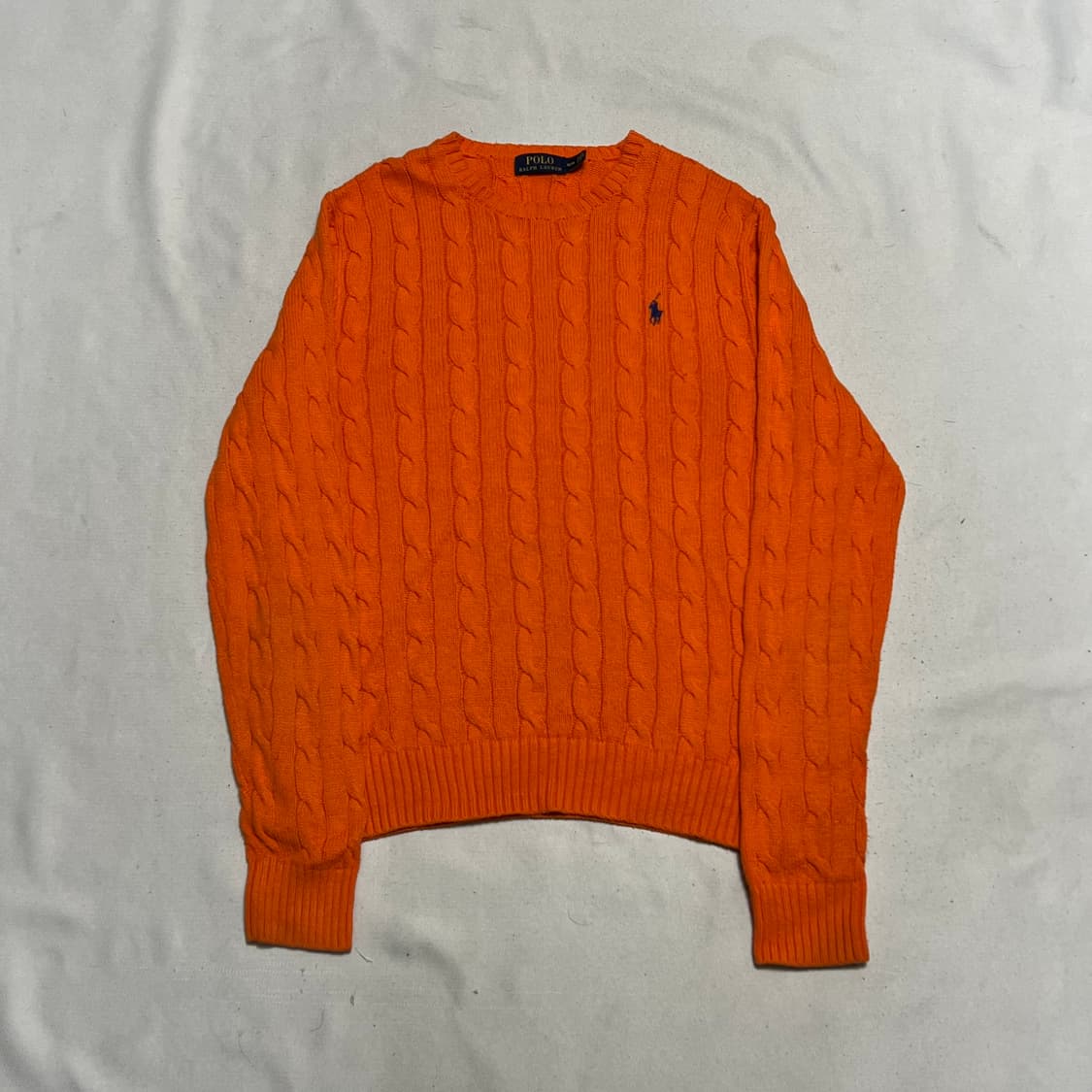 M 폴로랄프로렌 오렌지 케이블 니트 상품이미지2