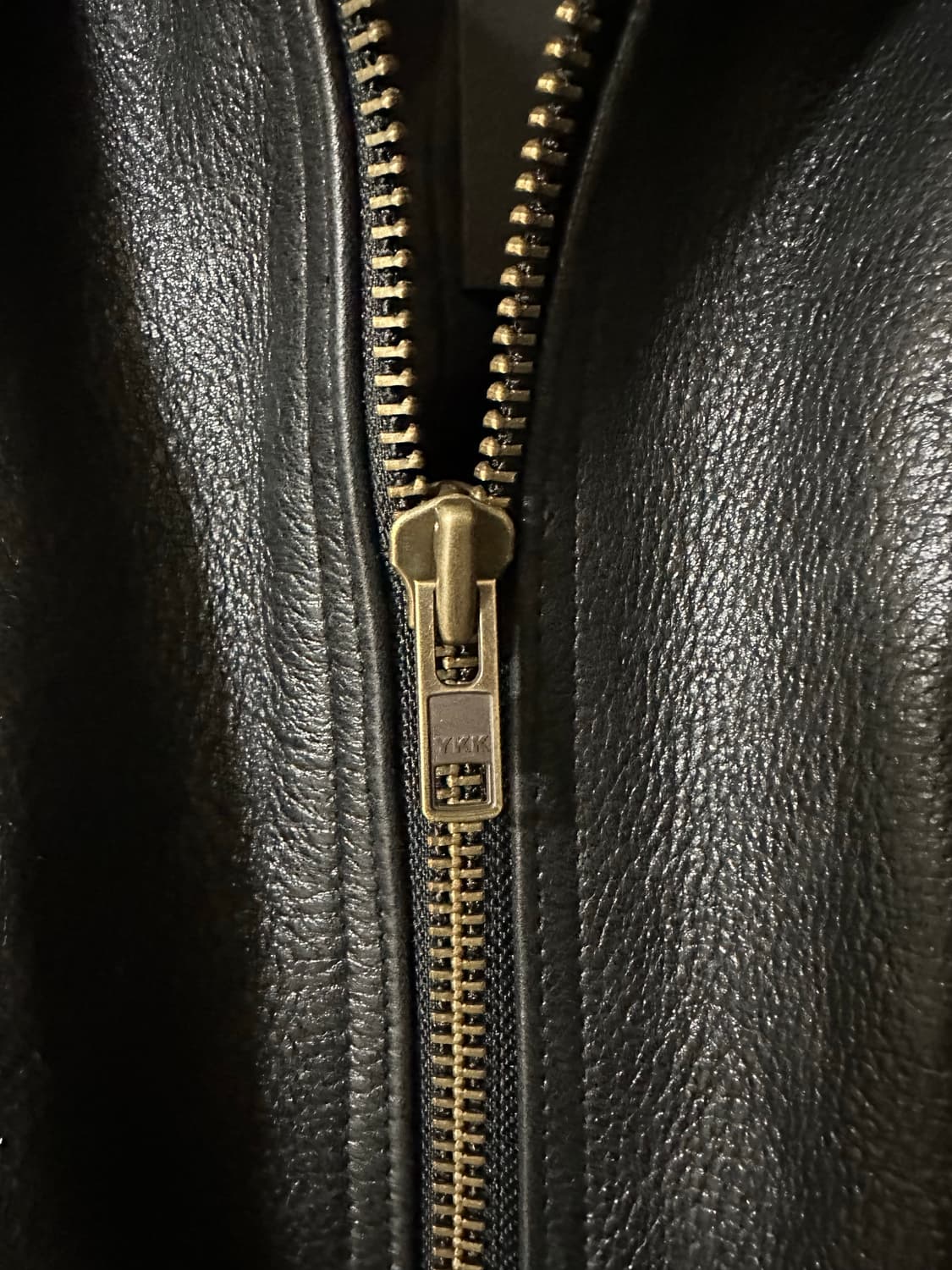 노이어 엔틱 카우 레더 하이넥 블루종 50 상품이미지7