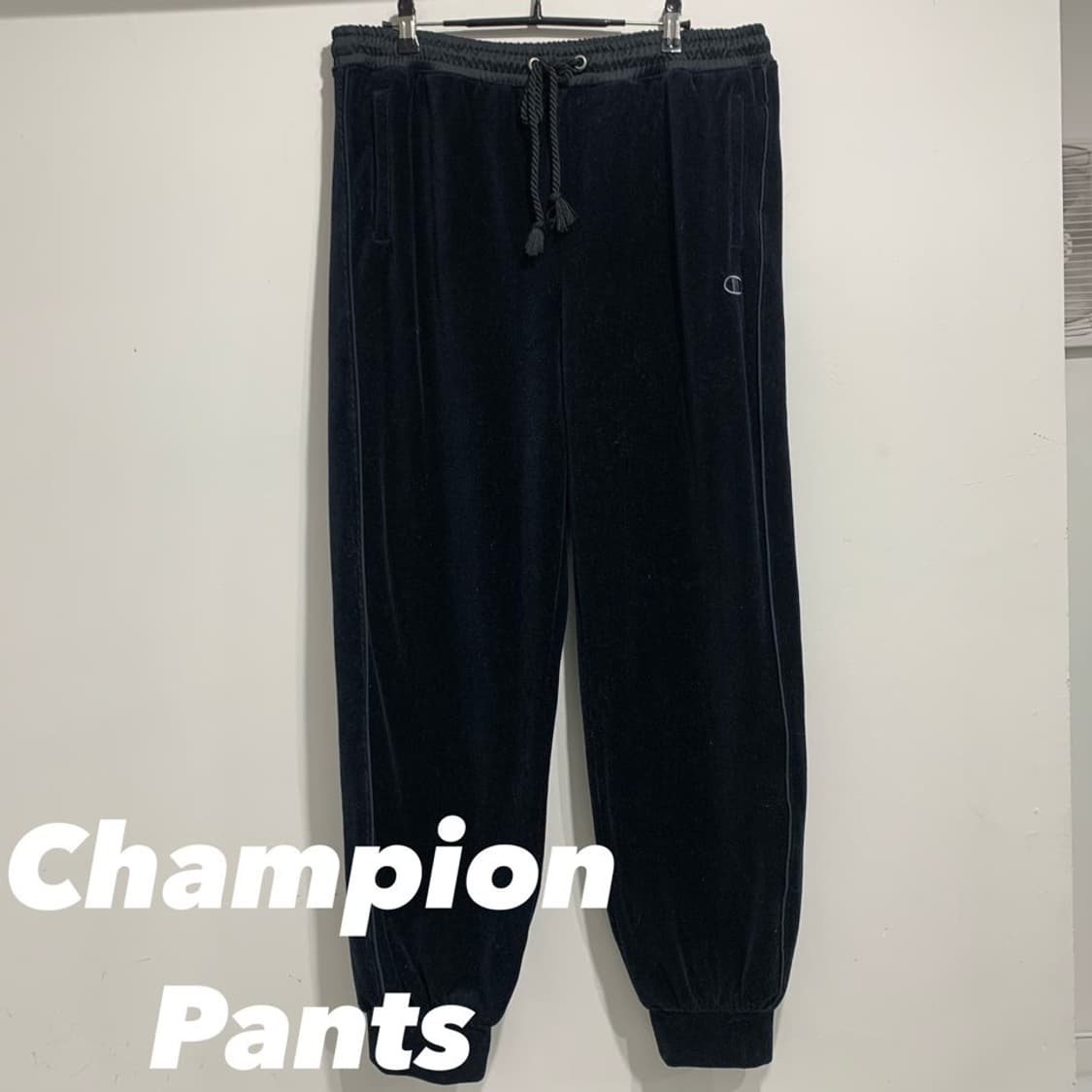 챔피온 올드스쿨 벨벳 조거팬츠 상품이미지1