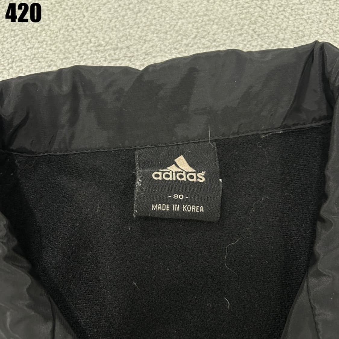 아디다스 삼선 블랙 트레이닝복 세트 상품이미지2