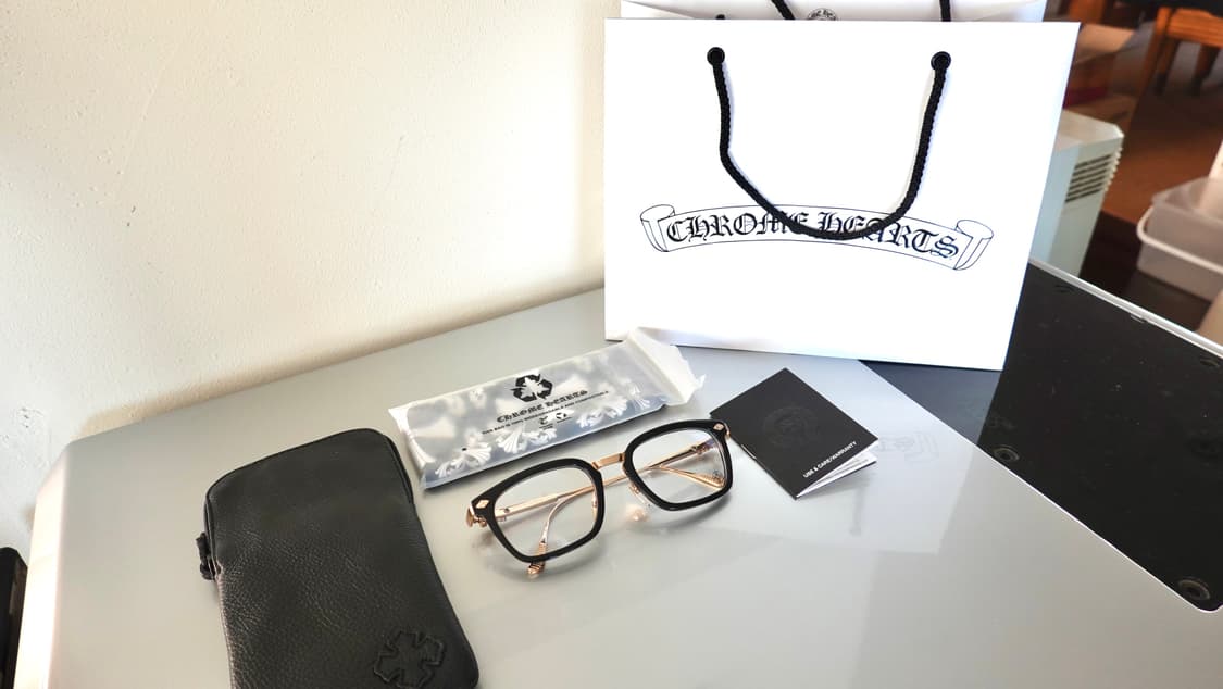 크롬하츠 오버포크 블랙/골드 안경 상품이미지2