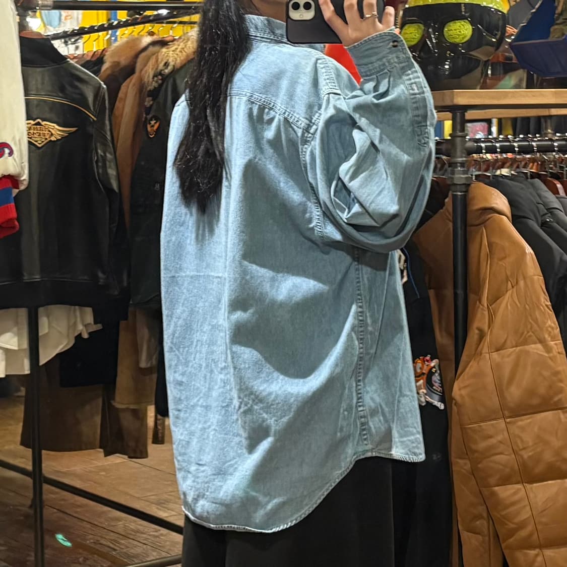 [HI] Carhartt 칼하트 긴팔셔츠 데님 연청 상품이미지5