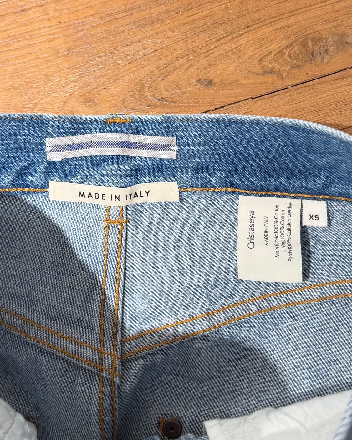 크리스타세야 데님 하이웨스트 팬츠 상품이미지7