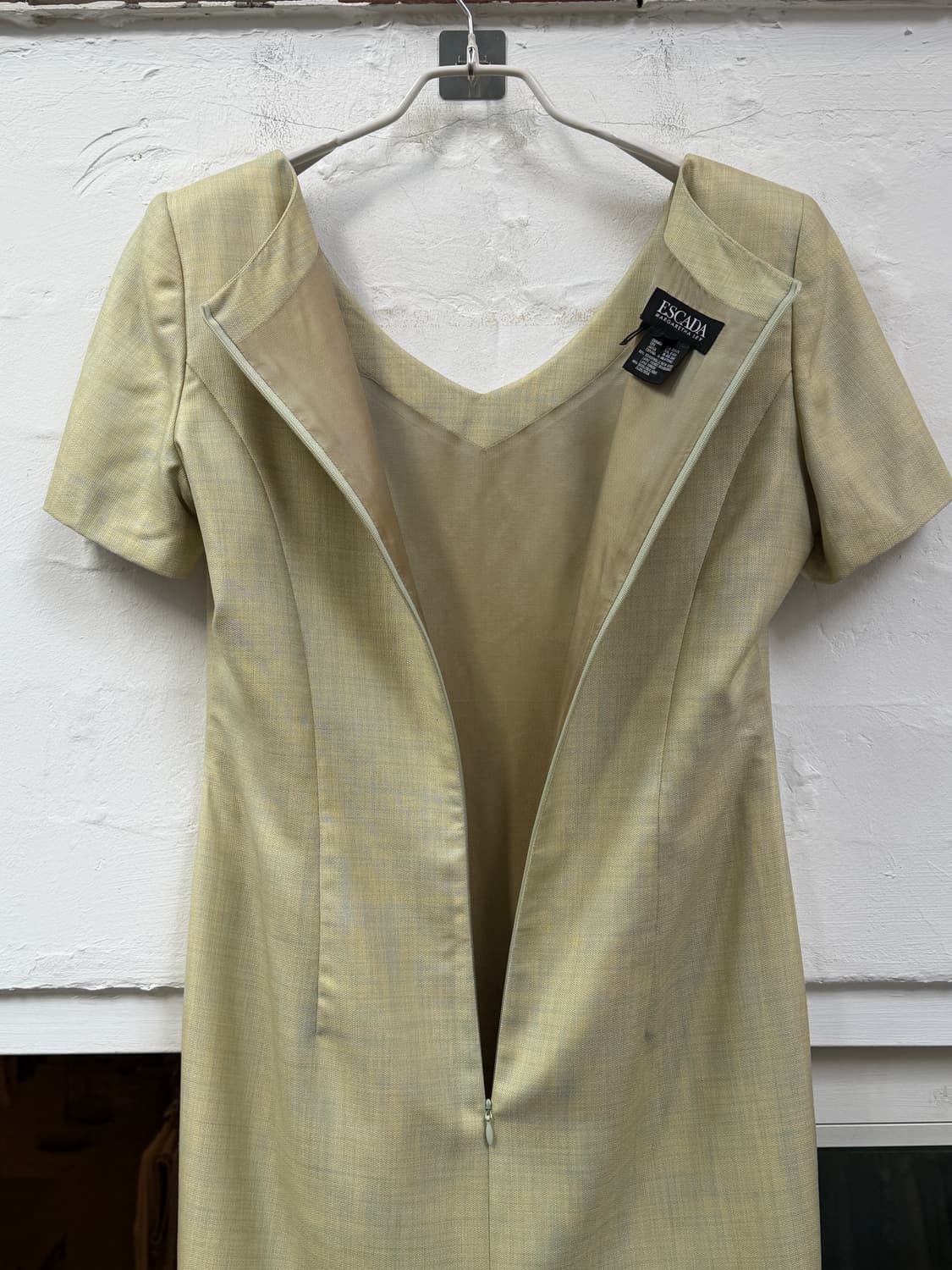 ESCADA 에스카다 울 실크 블렌드 반팔 원피스 38 상품이미지8