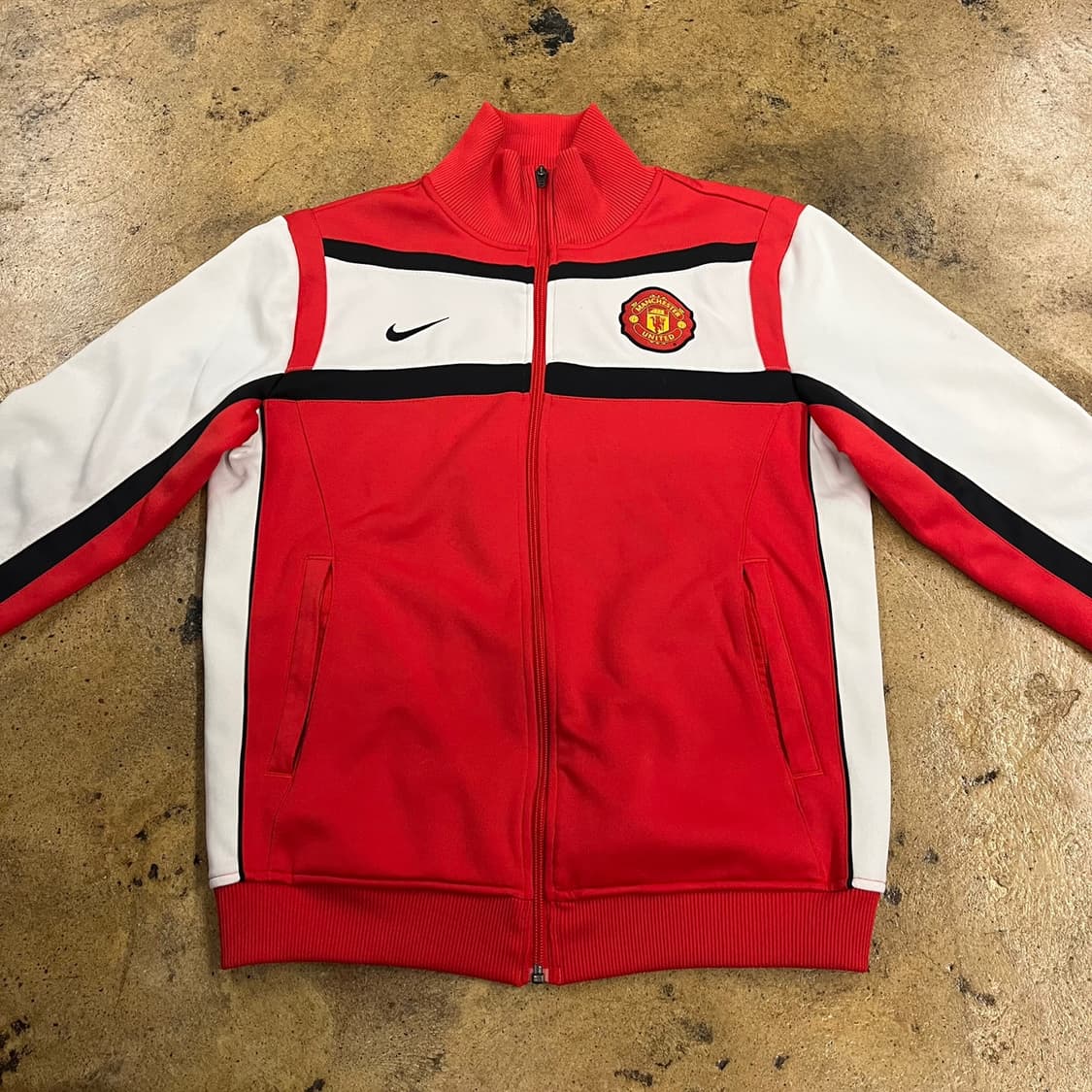 [정품/S] 나이키 맨유 트랙 자켓 레드 져지 트랙탑 b16 상품이미지3
