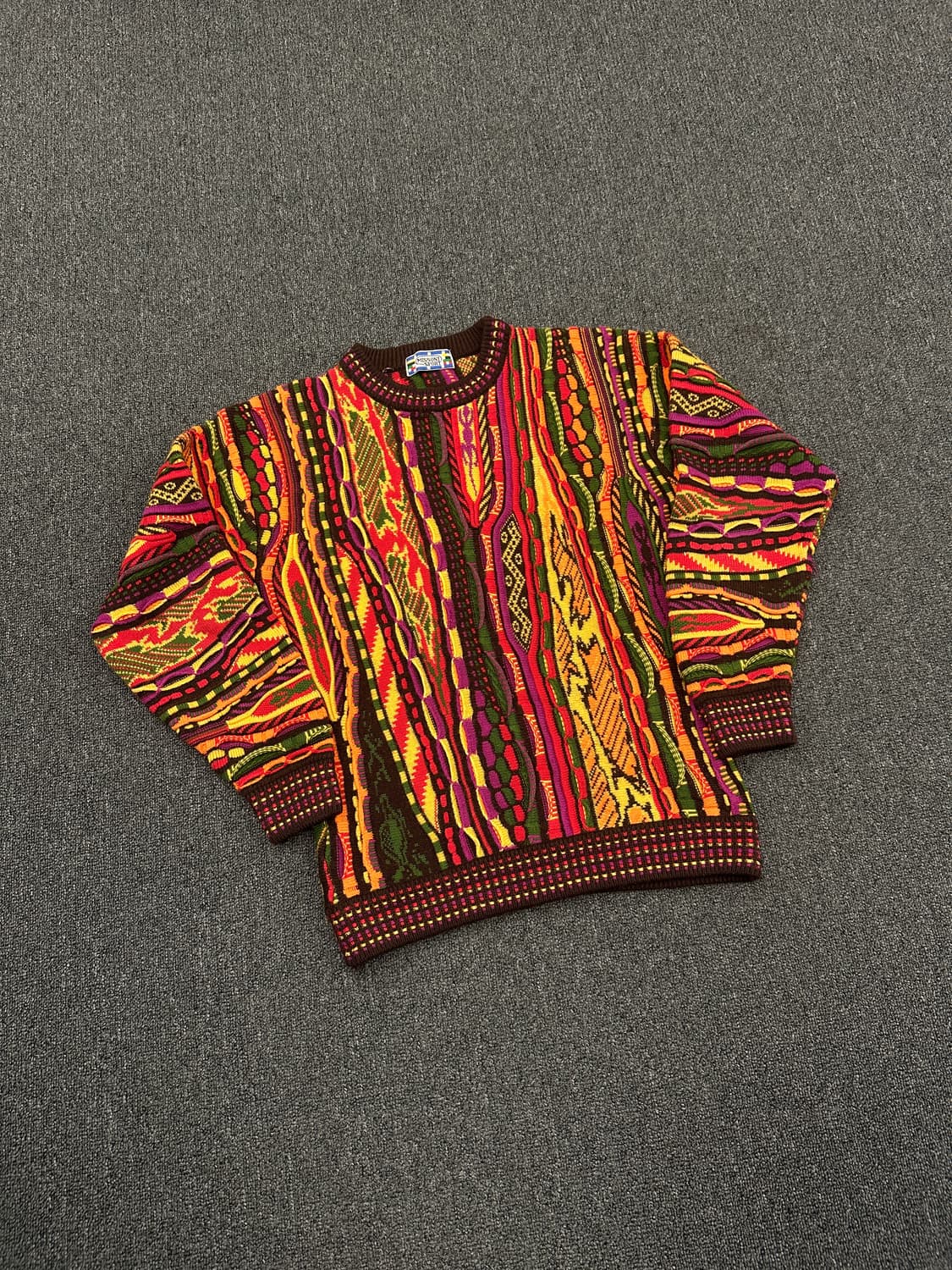 미쏘니 스포츠 케이블 니트 스웨터 상품이미지1