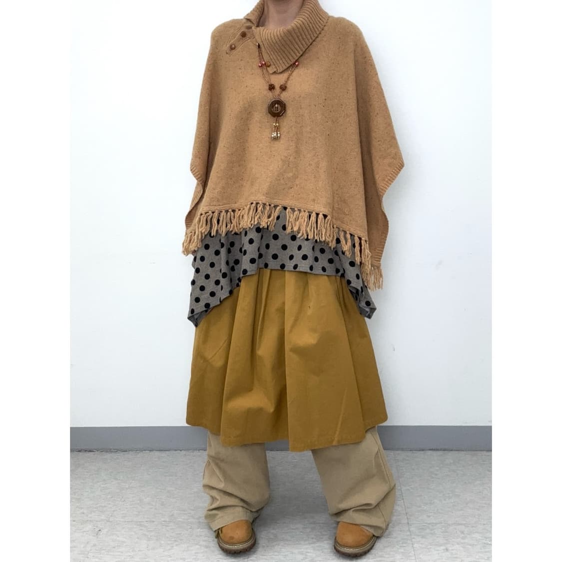 빈티지 히피 판쵸 케이프 망토 상품이미지2