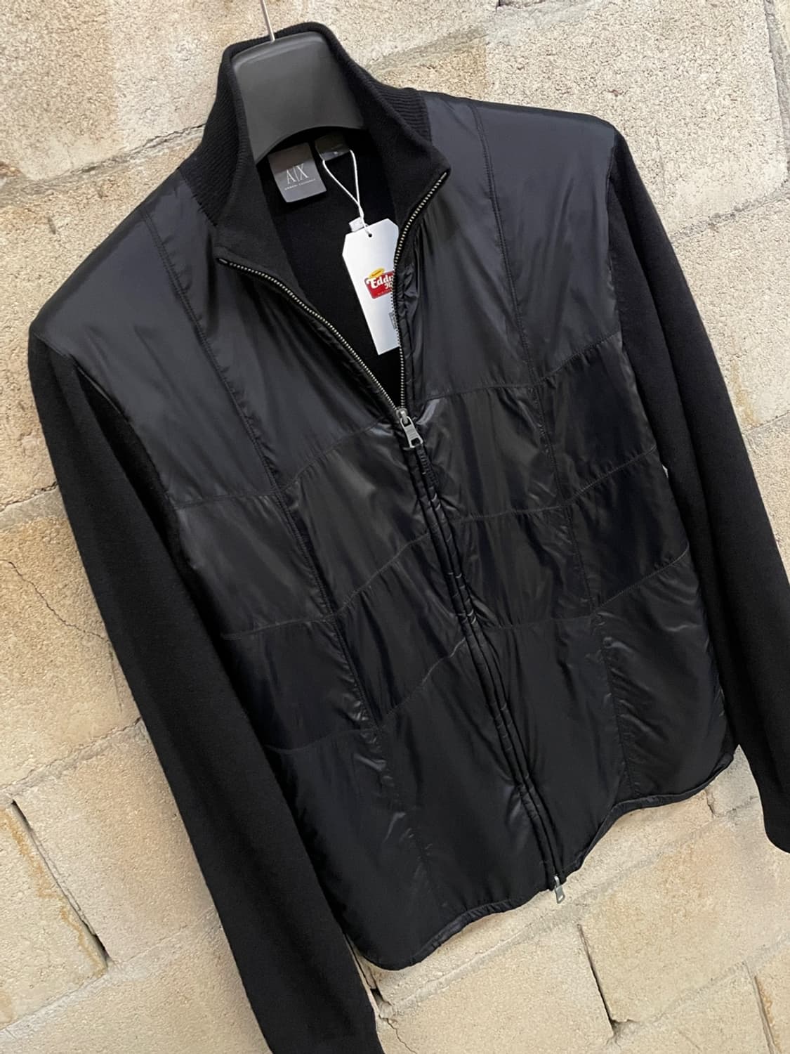 아르마니 익스체인지 나일론 믹스 니트집업  상품이미지5