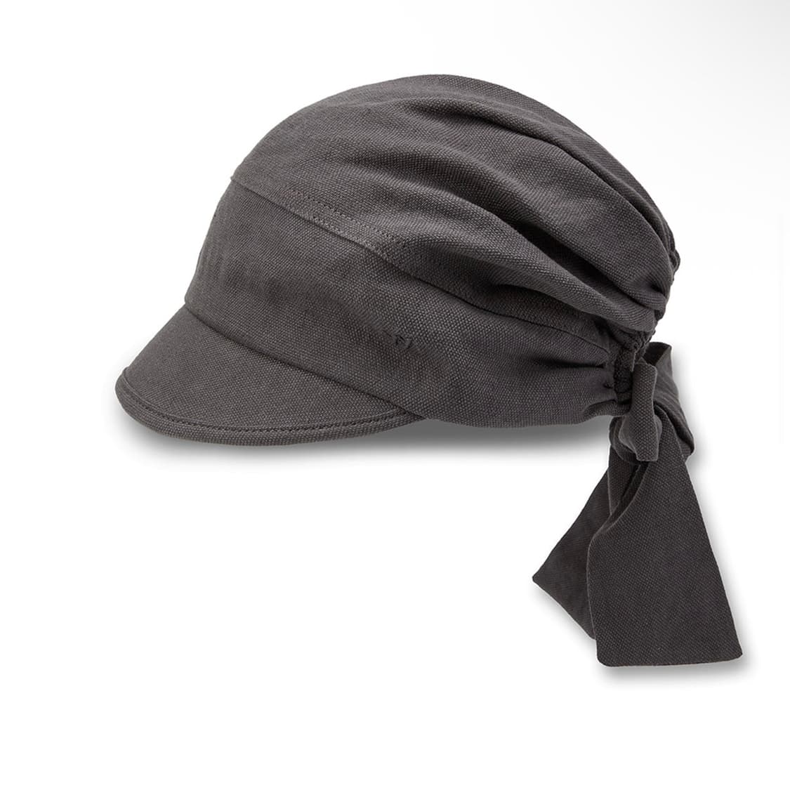 LINEN TIE-UP HAT CHARCOAL 상품이미지2