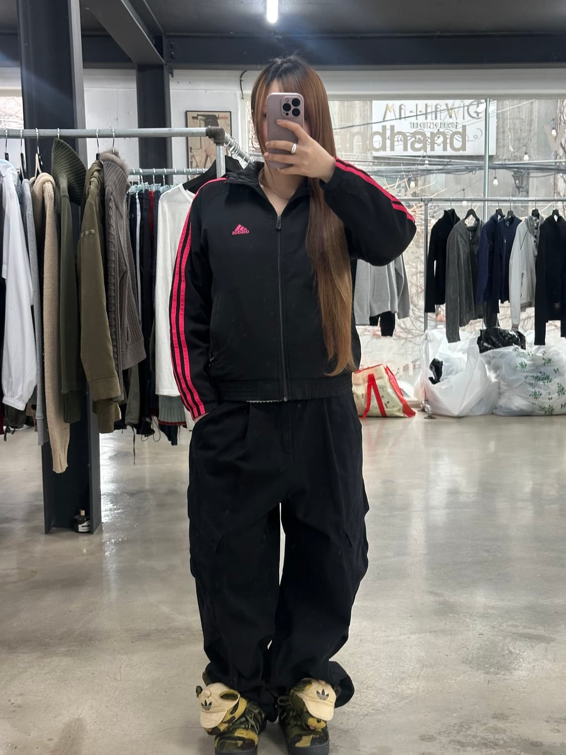 아디다스 올드스쿨 누빔 윈드브레이커 자켓 검핑 상품이미지4