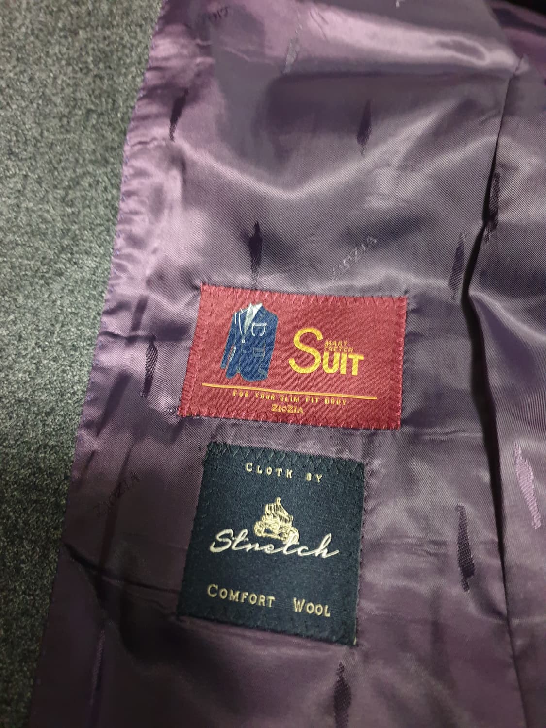 지오지아 울97% 수트핏 블레이저 미디엄그레이 (100) 상품이미지4