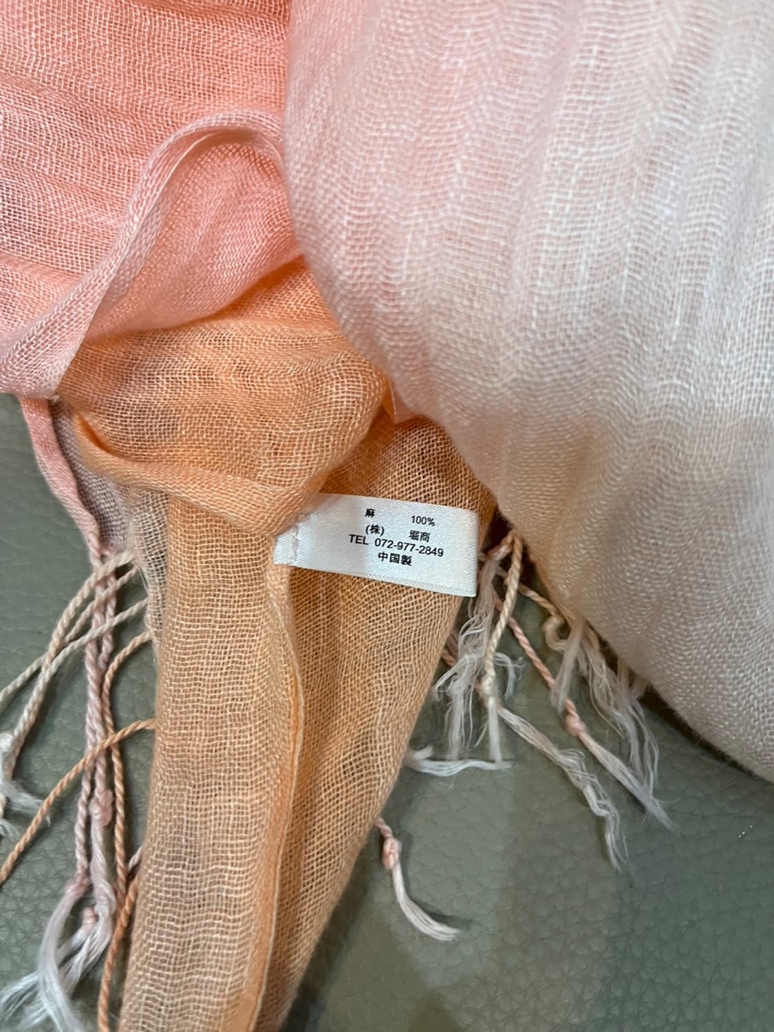 퓨어린넨 플리츠 스카프 상품이미지3