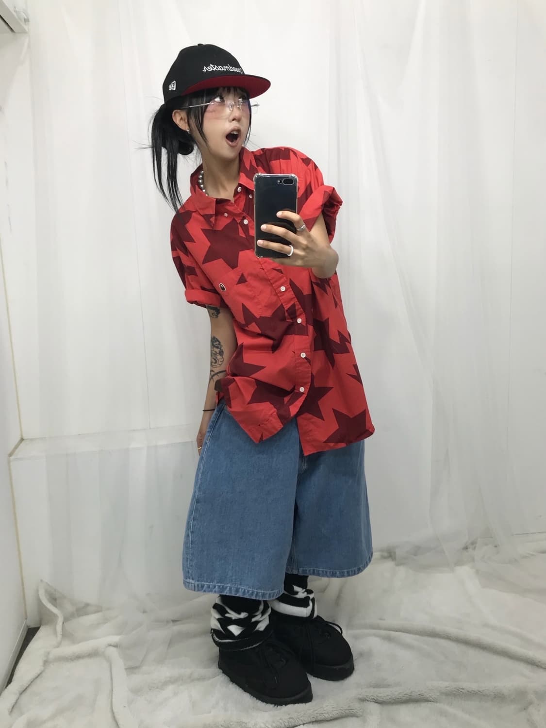 < Bape Star Pattern Shirt > 상품이미지5