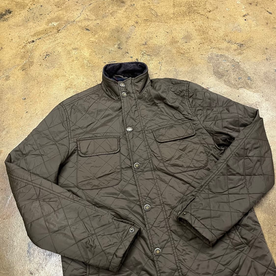 [정품/M] 바버 클래식 투포켓 퀼팅 자켓 b16 상품이미지1