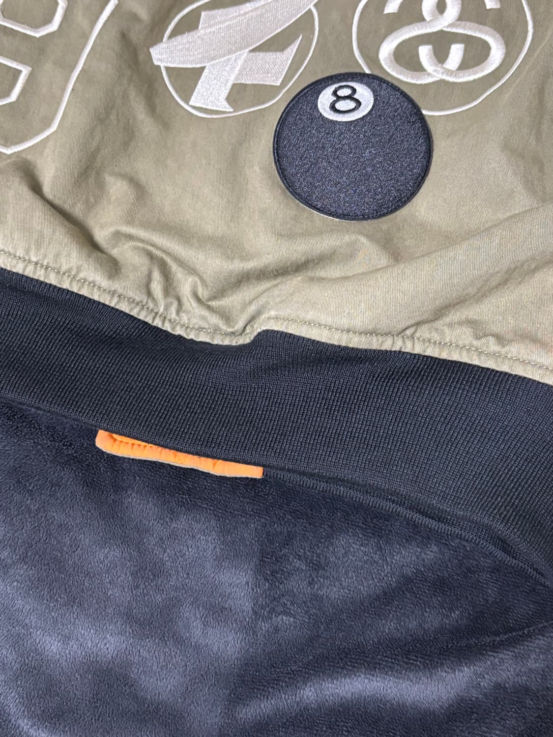 [M] 나투시 나이키 스투시 리버시블 자켓 올리브 상품이미지5