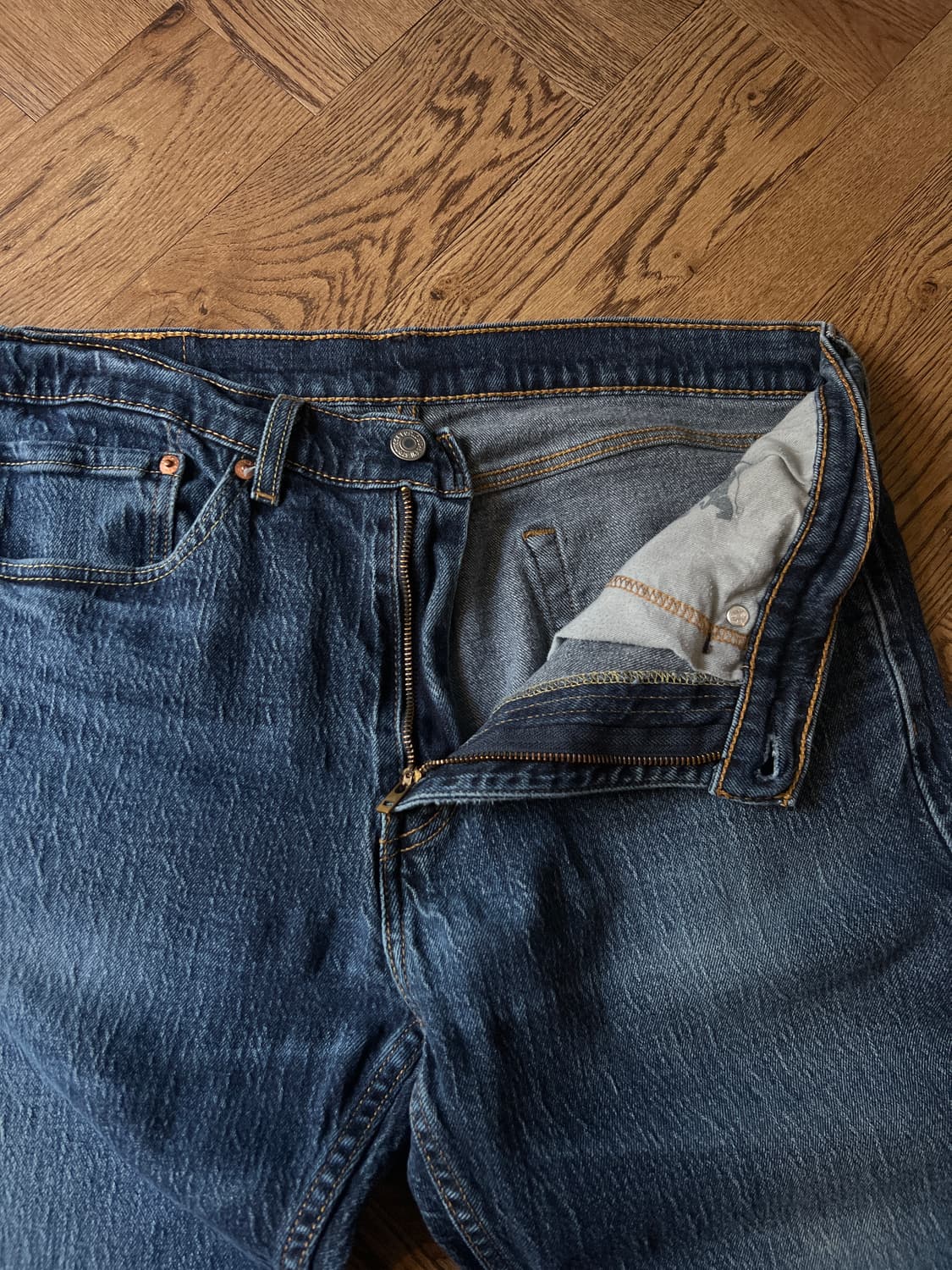 [34]리바이스 505 빈티지 워싱 스트레치 데님 팬츠 상품이미지3